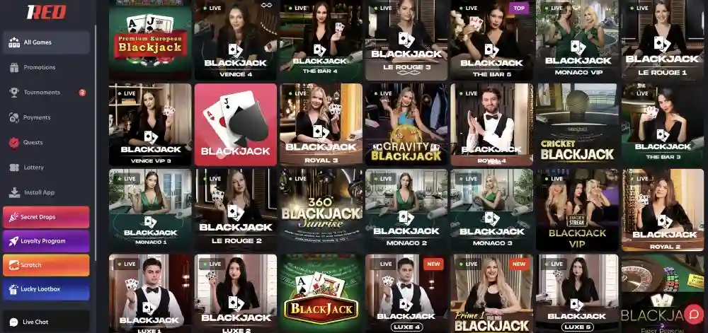 1Red Casino Mobile PWA App