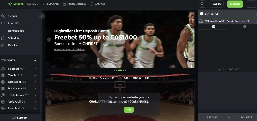 Neospin Casino Canadian Interface