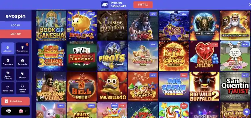 Evospin Casino Active Promotions