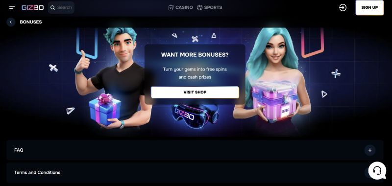 Gizbo Casino Bonus Architecture
