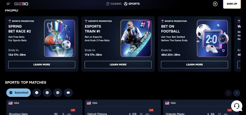 Gizbo Casino Megaways and High Volatility Slots