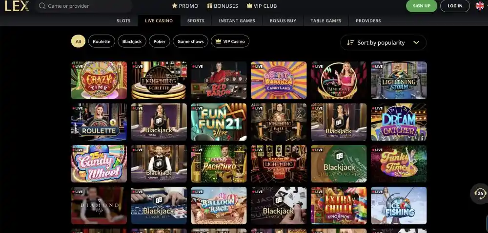 Lex Casino Megaways and High Volatility Slots