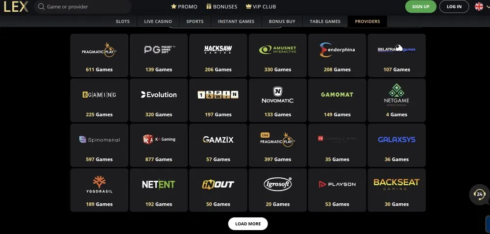 Lex Casino Payment and Crypto Methods