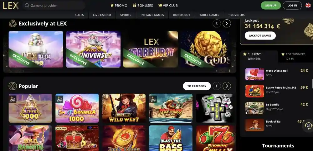Lex Casino Legend VIP Program