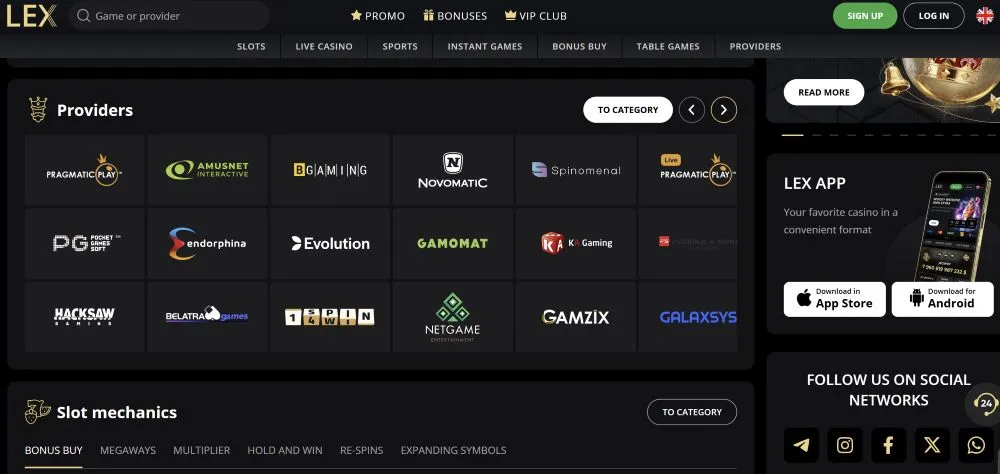 Lex Casino Cashier and Banking
