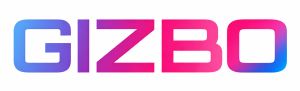 GIZBO logo with blue‑to‑pink gradient text on white background