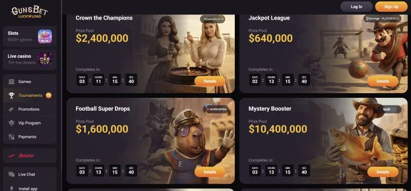 Gunsbet Casino Payment and Crypto Methods